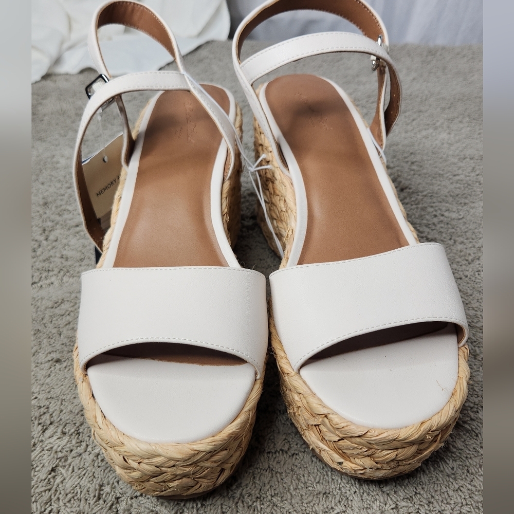 Women's Alisha Platform Wedge Heels w/ Memory Foam Insole Universal Thread 8 1/2 - Picture 5 of 14